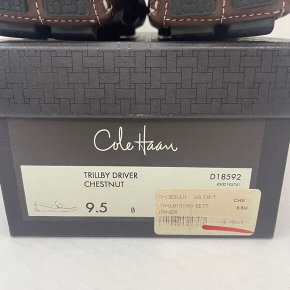 Cole Haan Women Sz 9.5 B Trillby Driver Chestnut Leather Penny Loafers Moccasin - Picture 14 of 14